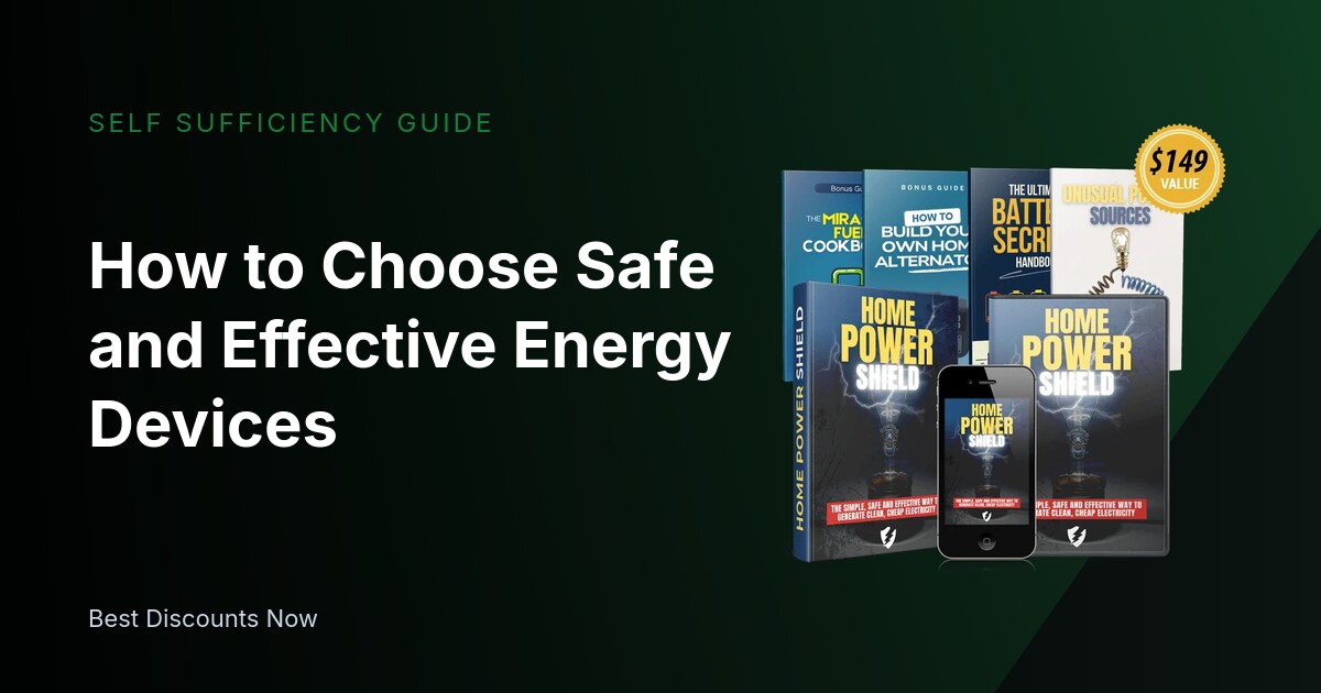 How to Choose Safe and Effective Energy Devices