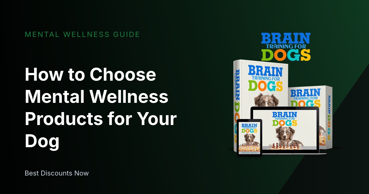 How to Choose Mental Wellness Products for Your Dog