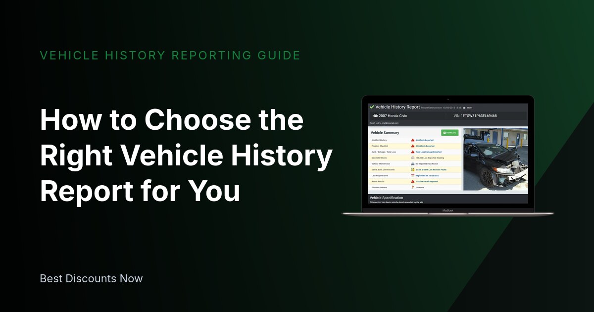 How to Choose a Reliable Vehicle History Report Service