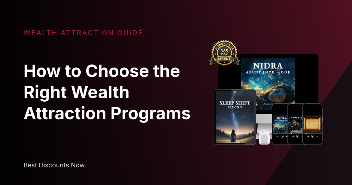 How to Choose the Right Wealth Attraction Programs
