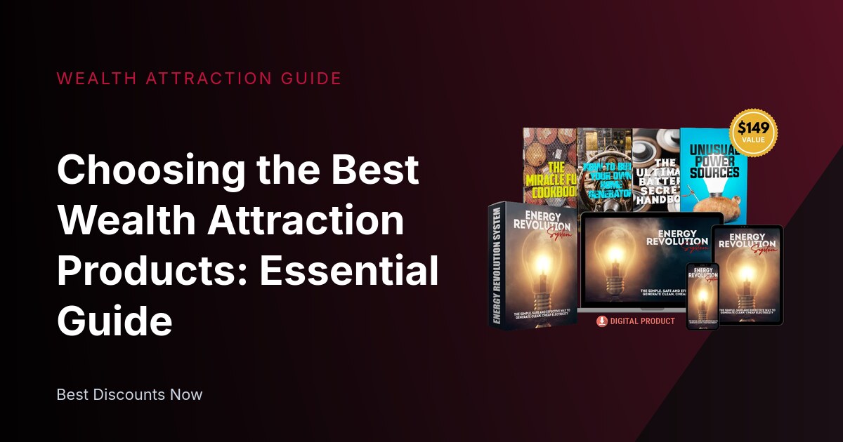 Choosing the Best Wealth Attraction Products: Essential Guide