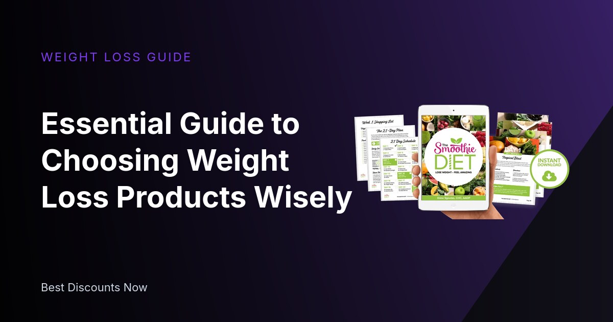 Essential Guide to Choosing Weight Loss Products Wisely
