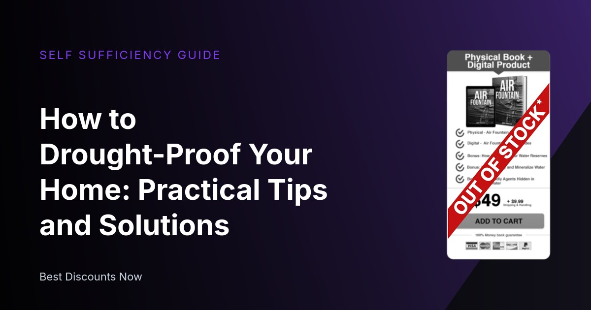 How to Drought-Proof Your Home: Practical Tips and Solutions