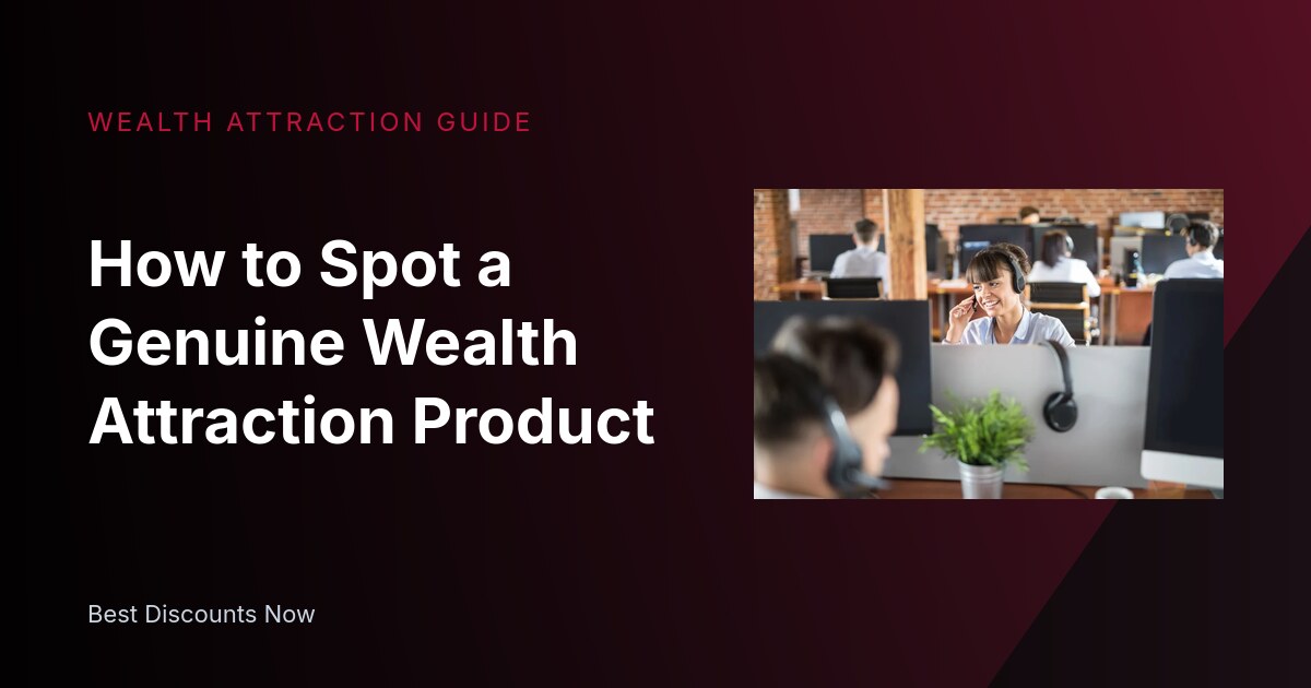 How to Spot a Genuine Wealth Attraction Product
