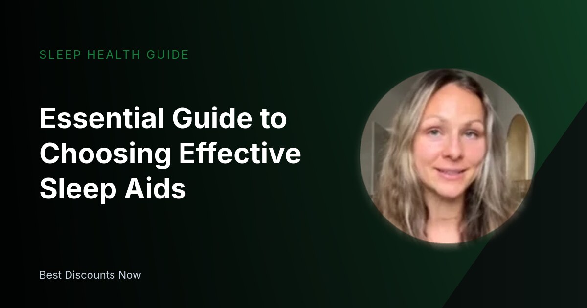 Essential Guide to Choosing Effective Sleep Aids