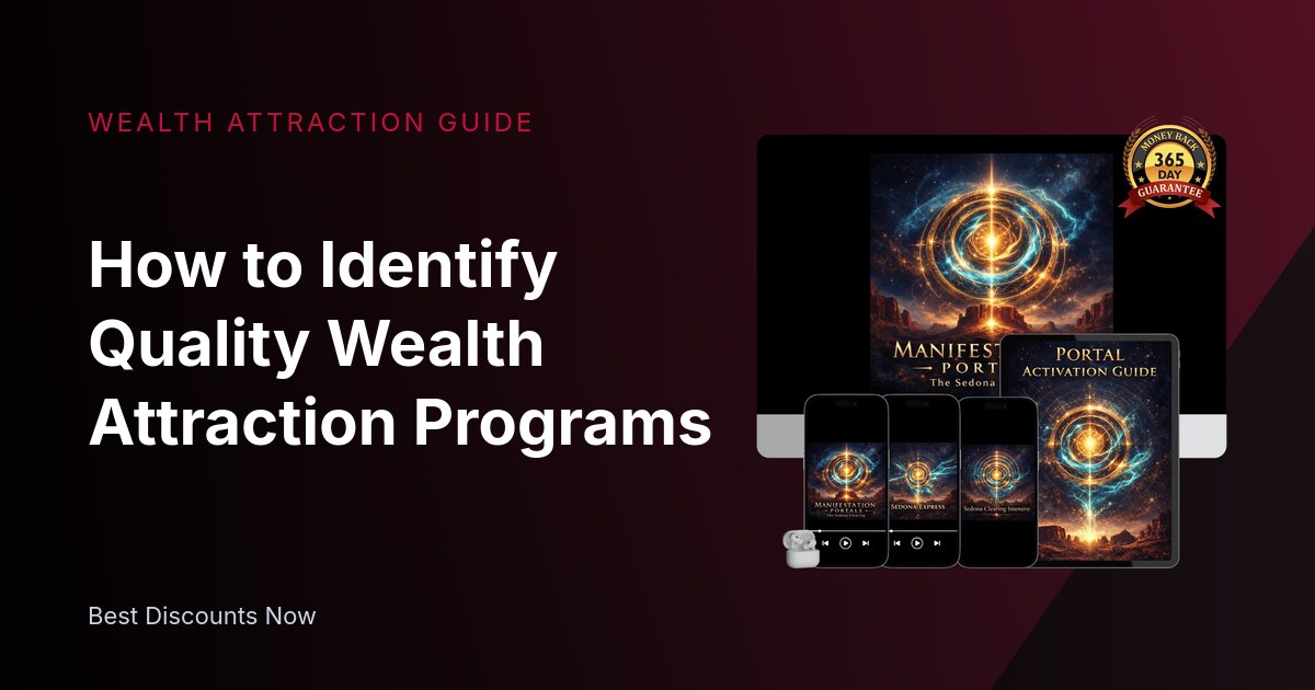 How to Identify Quality Wealth Attraction Products