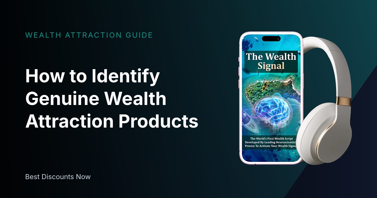How to Identify Genuine Wealth Attraction Products