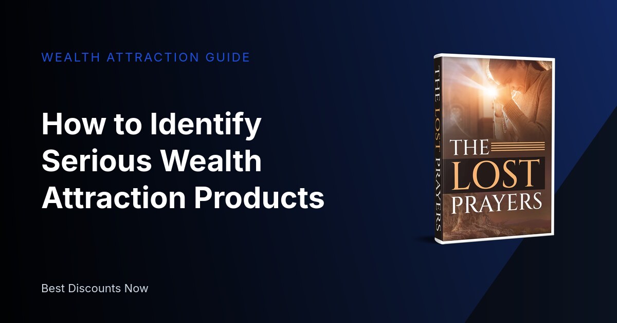 How to Identify Serious Wealth Attraction Products