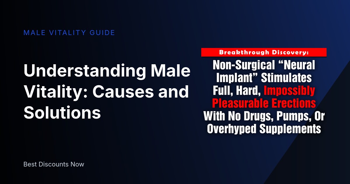 Understanding Male Vitality: Causes and Solutions