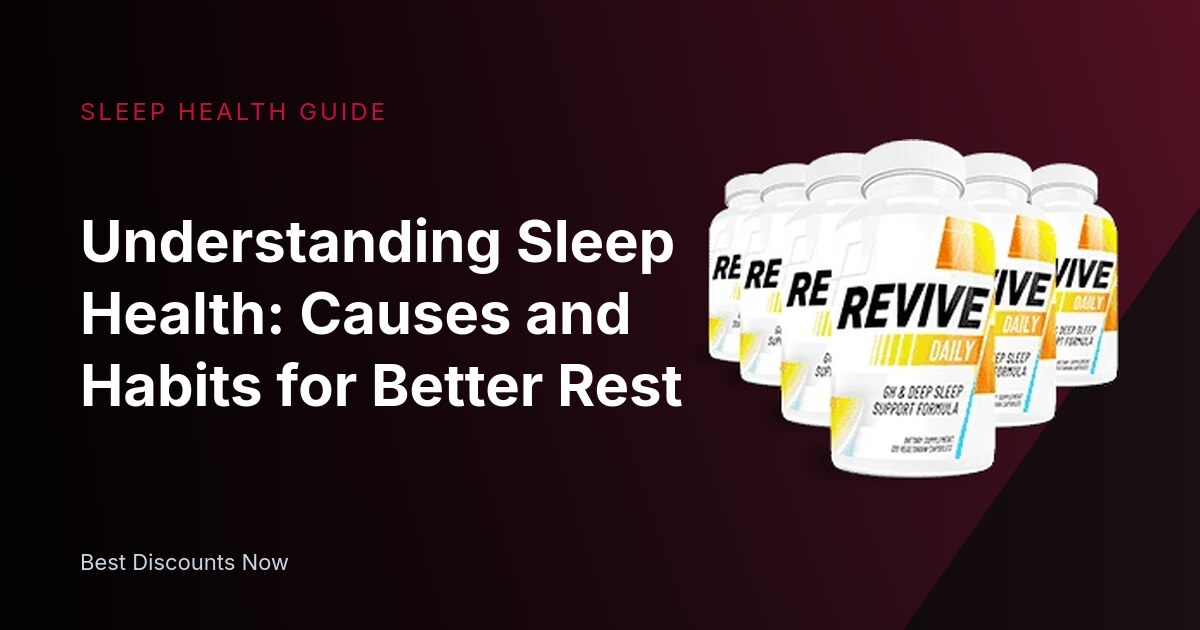 Understanding Sleep Health: Causes and Habits for Better Rest