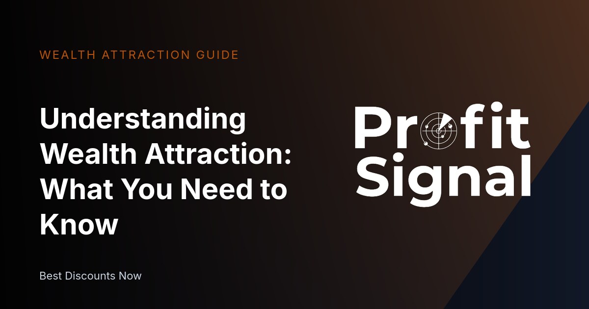 Understanding Wealth Attraction: What You Need to Know