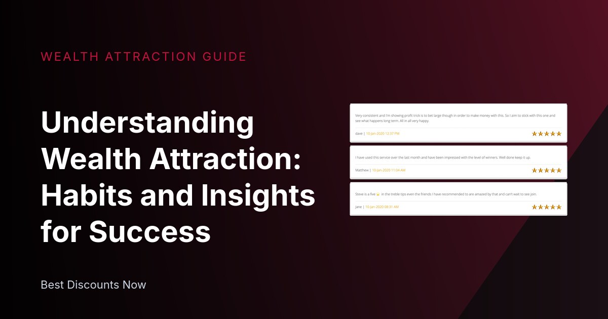 Understanding Wealth Attraction: Habits and Insights for Success