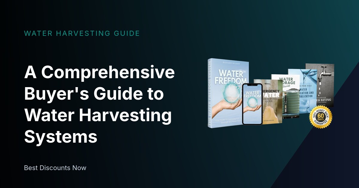 A Comprehensive Buyer's Guide to Water Harvesting Systems