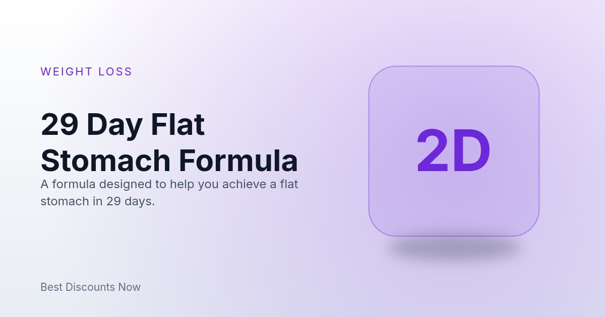 29 Day Flat Stomach Formula
