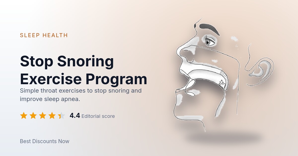 Stop Snoring Exercise Program