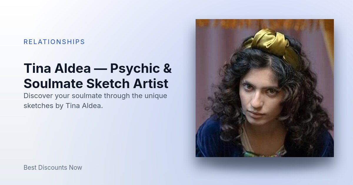 Tina Aldea — Psychic & Soulmate Sketch Artist